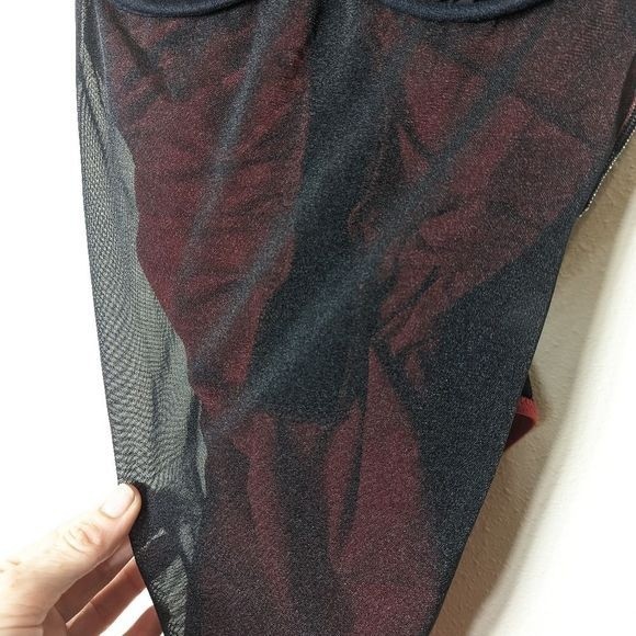 Gottex Red One Piece Swim Suit Ruched Studded Maillot size 6 NWT - Picture 6 of 12